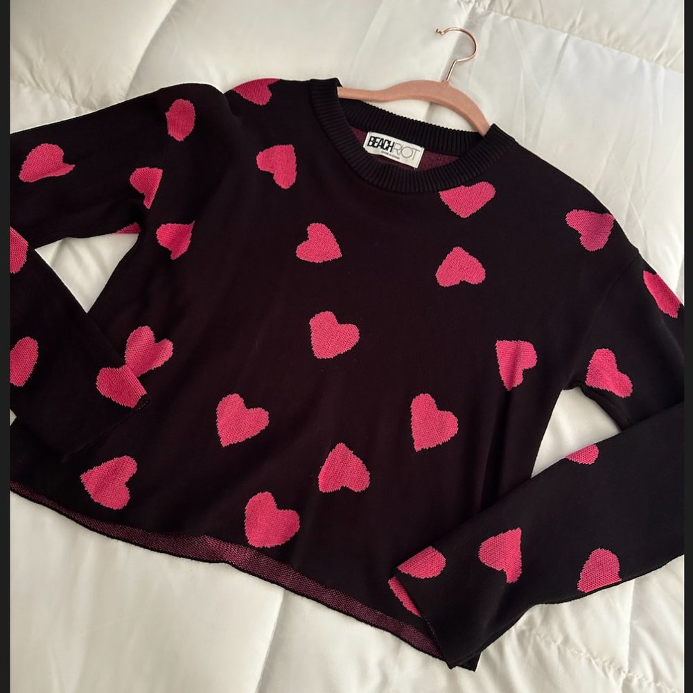 Beach Riot Heart Sweater